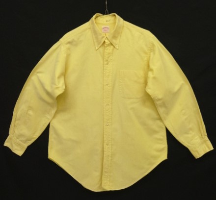 画像: 60'S BROOKS BROTHERS "MAKERS" 6ボタン オックスフォード BDシャツ イエロー USA製 (VINTAGE) 「L/S Shirt」入荷しました。