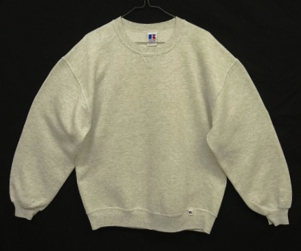 画像: 90'S RUSSELL ATHLETIC 前Vガゼット付き クルーネック スウェットシャツ アッシュグレー USA製 (VINTAGE) 「Sweat Shirt」入荷しました。