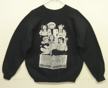 画像: 80'S HANES "BROWN IS BEAUTIFUL" ラグランスリーブ スウェットシャツ ブラック USA製 (VINTAGE) 「Sweat Shirt」入荷しました。