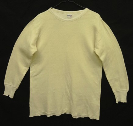 画像: 70'S DUOFOLD "TWO LAYER FABRIC" コットン/ウール 長袖 Tシャツ ナチュラル (VINTAGE) 「T-Shirt」入荷しました。