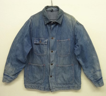 画像: 60'S UNKNOWN 裏地無し デニム カバーオール インディゴ (VINTAGE) 「Jacket」入荷しました。