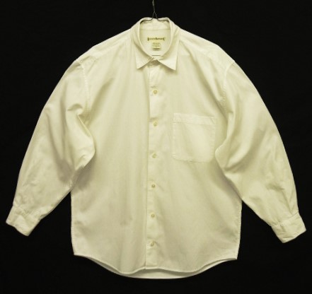 画像: 90'S BANANA REPUBLIC 旧タグ コットンピケ レギュラーカラーシャツ ホワイト (VINTAGE) 「L/S Shirt」入荷しました。