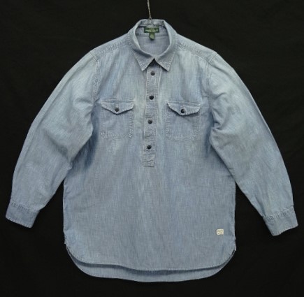 画像: 00'S RALPH LAUREN LRL マチ付き プルオーバー シャンブレーシャツ ブルー (VINTAGE) 「L/S Shirt」入荷しました。