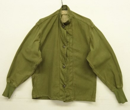 画像: 70'S アメリカ軍 US ARMY "CHEMICAL PROTECTIVE" OG107 コットンサテン 袖リブ付き ライナーシャツ (VINTAGE) 「L/S Shirt」入荷しました。