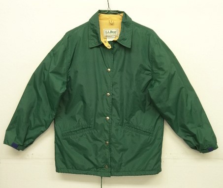 画像: 80'S LL Bean チンスト付き ナイロン コーチジャケット ダークグリーン USA製 (VINTAGE) 「Jacket」入荷しました。