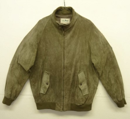 画像: 80'S LL Bean 裏地付き レザー ドリズラージャケット オリーブ TALONジップ USA製 (VINTAGE) 「Jacket」入荷しました。