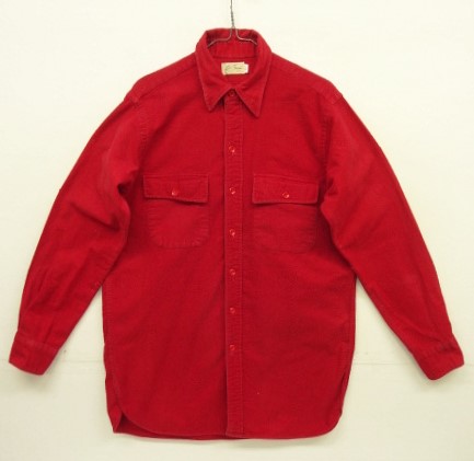 画像: 70'S LL Bean "筆記体TMタグ" シャモアクロス 長袖 シャツ ダークレッド USA製 (VINTAGE) 「L/S Shirt」入荷しました。