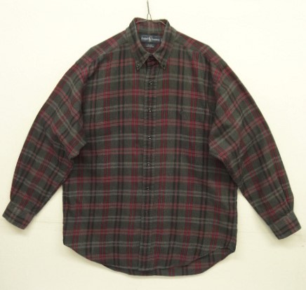 画像: 90'S RALPH LAUREN "BLAKE" フランネル 長袖 BDシャツ チェック柄 (VINTAGE) 「L/S Shirt」入荷しました。