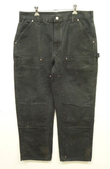 画像: 00'S CARHARTT ダック ダブルニーペインターパンツ ブラック W36L30 (VINTAGE) 「Bottoms」入荷しました。