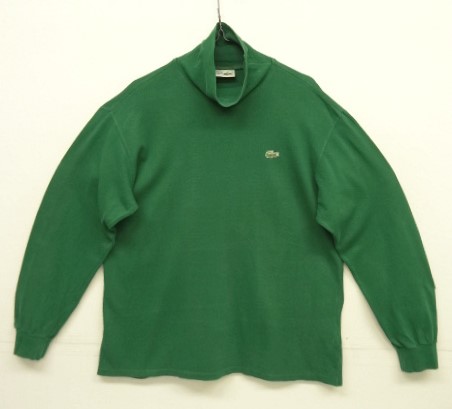 画像: 80'S CHEMISE LACOSTE 長袖 タートルネックシャツ ダークグリーン フランス製 (VINTAGE) 「L/S Shirt」入荷しました。