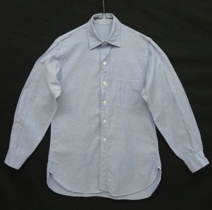 画像: 60'S アメリカ軍 USAF (US AIR FORCE) マチ付き オックスフォードシャツ ブルー (VINTAGE) 「L/S Shirt」入荷しました。