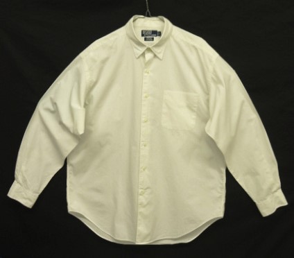 画像: 90'S RALPH LAUREN "MARLOWE" 長袖 ポプリンシャツ ホワイト (VINTAGE) 「L/S Shirt」入荷しました。