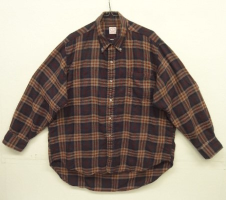 画像: 60'S BROOKS BROTHERS "BROOKS FLANNEL" 6ボタン フランネル BDシャツ チェック柄 イギリス製 (VINTAGE) 「L/S Shirt」入荷しました。