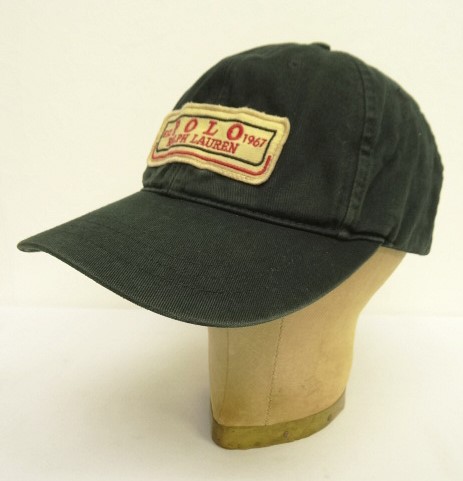 画像: 90'S RALPH LAUREN ワッペン付き トラッカーキャップ ブラック (VINTAGE) 「Cap」入荷しました。