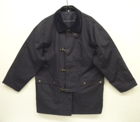 画像: GIRAMONDO 襟コーデュロイ 裏地付き ファイヤーマンコート ダークネイビー (VINTAGE) 「Jacket」入荷しました。