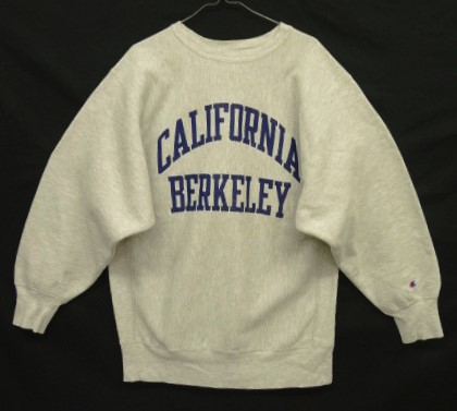 画像: 90'S CHAMPION "CALIFORNIA BERKELEY" 刺繍タグ リバースウィーブ グレー USA製 (VINTAGE) 「Sweat Shirt」入荷しました。