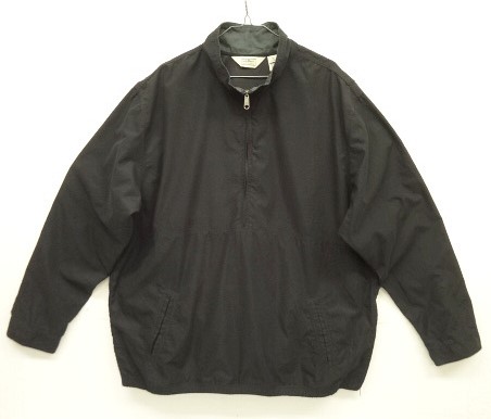 画像: 00'S LL Bean ピーチスキン ハーフジップ ナイロンアノラック ブラック (VINTAGE) 「Jacket」入荷しました。