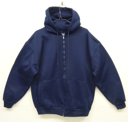 画像: 90'S PLUMA 裏サーマル フルジップ スウェットパーカー アルミジップ ネイビー (VINTAGE) 「Parka」入荷しました。