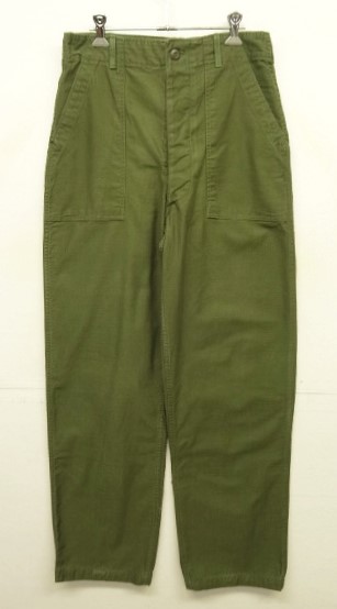 画像: 60'S アメリカ軍 US ARMY "OG107" コットンサテン 裾ドローコード穴付き ベイカーパンツ (VINTAGE) 「Bottoms」入荷しました。