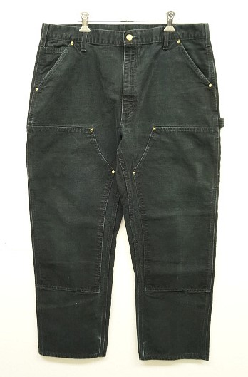 画像: 00'S CARHARTT ダック ダブルニーペインターパンツ フェードブラック W38L30 (VINTAGE) 「Bottoms」入荷しました。