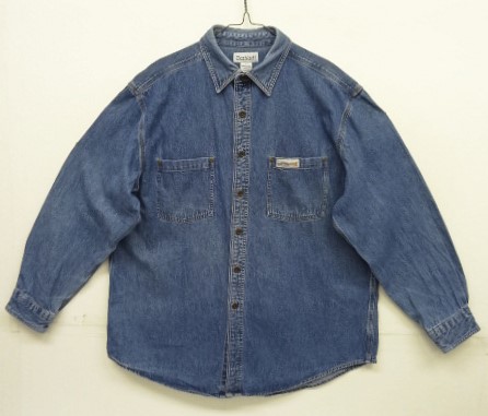 画像: 00'S CARHARTT メタルボタン デニム 長袖 ワークシャツ インディゴ (VINTAGE) 「L/S Shirt」入荷しました。