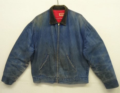 画像: 60'S MONTGOMERY WARD 裏地キルティング デニムジャケット インディゴ USA製 (VINTAGE) 「Jacket」入荷しました。