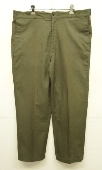 画像: 70'S SEARS "PERMA-PREST" ワークパンツ 42TALONジップ オリーブ (VINTAGE) 「Bottoms」入荷しました。