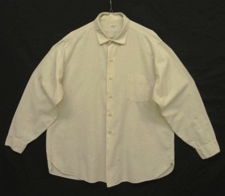 画像: 60'S ARROW コットン100% マチ付き 長袖シャツ オフホワイト USA製 (VINTAGE) 「L/S Shirt」入荷しました。