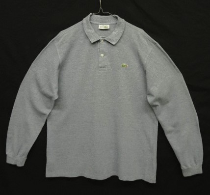 画像: 80'S CHEMISE LACOSTE 長袖 ポロシャツ ブルーグレーヘザー フランス製 (VINTAGE) 「L/S Shirt」入荷しました。