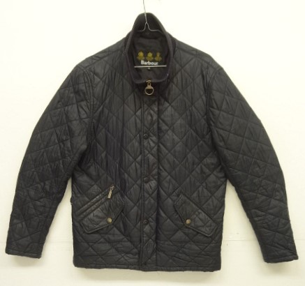 画像: BARBOUR 3クレスト "CHELSEA RIB NECK" キルティングジャケット ブラック (VINTAGE) 「Jacket」入荷しました。