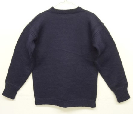 画像: 70'S LE TRICOTEUR 旧タグ ガンジーセーター ネイビー ガンジーアイランド（イギリス）製 (VINTAGE) 「Knit」入荷しました。