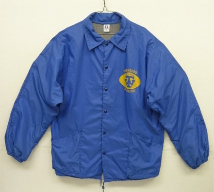 画像: 90'S RUSSELL ATHLETIC 裏地スウェット付き コーチジャケット ブルー USA製 (VINTAGE) 「Jacket」入荷しました。