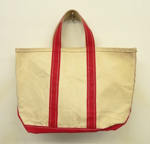 画像: 80'S LL Bean 2色タグ キャンバス トートバッグ レッド/オフホワイト USA製 (VINTAGE) 「Bag」入荷しました。