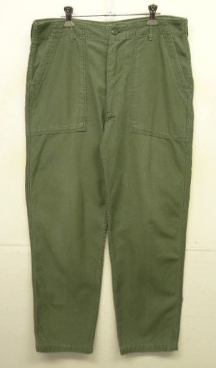 画像: 70'S アメリカ軍 US ARMY "OG107" コットンサテン ベイカーパンツ TALONジップ (VINTAGE) 「Bottoms」入荷しました。