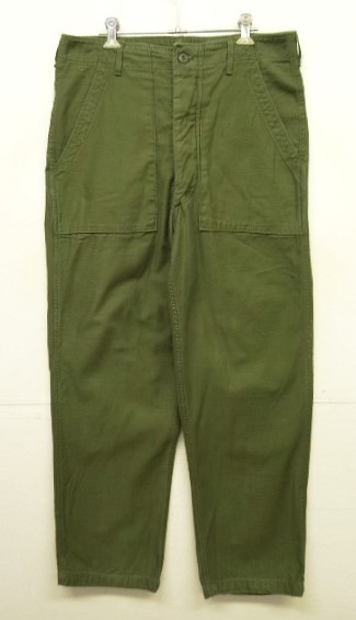 画像: 60'S アメリカ軍 US ARMY "OG107" コットンサテン 裾ドローコード穴付き ベイカーパンツ (VINTAGE) 「Bottoms」入荷しました。