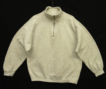 画像: 90'S TULTEX ハーフジップ スウェットシャツ アッシュグレー (VINTAGE) 「Sweat Shirt」入荷しました。