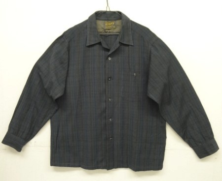 画像: 60'S PENDLETON "SIR PENDLETON" ウール 長袖 オープンカラーシャツ チェック柄 USA製 (VINTAGE) 「L/S Shirt」入荷しました。