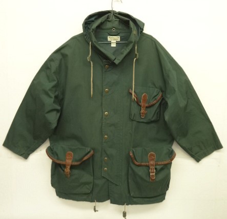 画像: 80'S BANANA REPUBLIC 旧タグ ゴム引きコットン/レザー フィールドジャケット ダークグリーン (VINTAGE) 「Jacket」入荷しました。