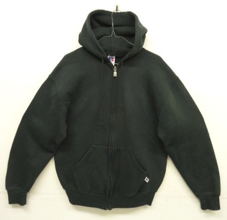 画像: 90'S RUSSELL ATHLETIC フルジップ スウェットパーカー ブラック メキシコ製 (VINTAGE) 「Parka」入荷しました。