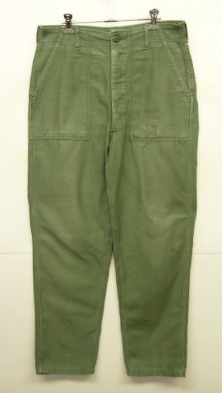 画像: 70'S アメリカ軍 US ARMY "OG107" コットンサテン ベイカーパンツ (VINTAGE) 「Bottoms」入荷しました。