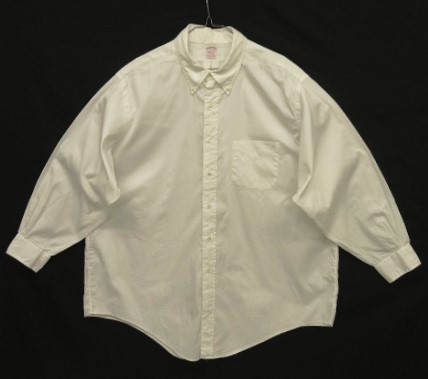 画像: 90'S BROOKS BROTHERS "MAKERS" オックスフォード BDシャツ ホワイト USA製 (VINTAGE) 「L/S Shirt」入荷しました。