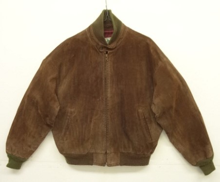 画像: 80'S LL Bean "背面プリーツ" チンスト付き レザー ドリズラージャケット ダークブラウン USA製 (VINTAGE) 「Jacket」入荷しました。