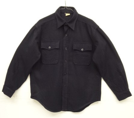 画像: 70'S アメリカ軍 US NAVY イカリボタン ウール CPOシャツ ネイビー (VINTAGE) 「L/S Shirt」入荷しました。