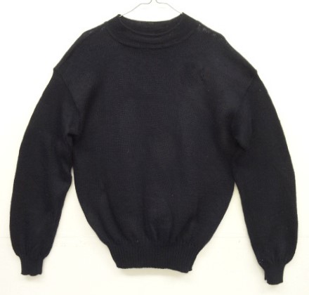 画像: 70'S アメリカ軍 US NAVY ウール モックネック ゴブセーター ダークネイビー (VINTAGE) 「Knit」入荷しました。