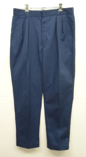 画像: 80'S DICKIES チビタグ ツープリーツ ワークパンツ ネイビー W36L32 USA製 (VINTAGE) 「Bottoms」入荷しました。