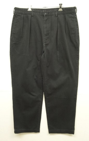 画像: 90'S RALPH LAUREN "ANDREW PANT" ツープリーツ チノパンツ W36L30 ブラック (VINTAGE) 「Bottoms」入荷しました。