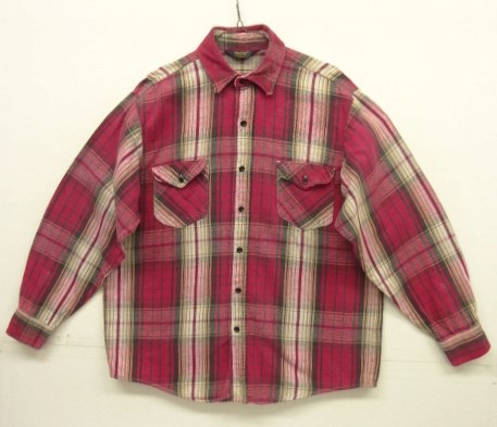 画像: 90'S OSHKOSH 三角タグ ヘビーフランネル ワークシャツ チェック柄 (VINTAGE) 「L/S Shirt」入荷しました。