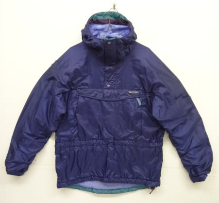 画像: 90'S PATAGONIA 旧タグ リップストップナイロン アノラックパーカー ネイビー/グリーン (VINTAGE) 「Jacket」入荷しました。