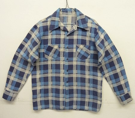 画像: 70'S UNKNOWN コットン プリントネルシャツ チェック柄 (VINTAGE) 「L/S Shirt」入荷しました。