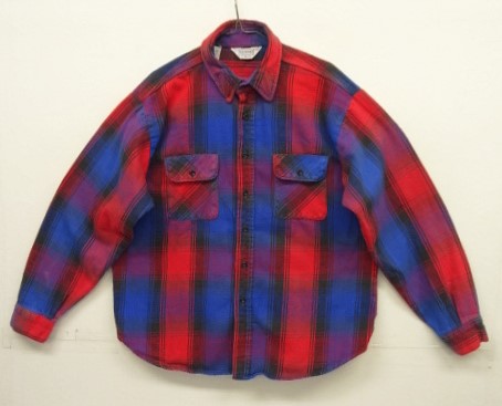 画像: 80'S FIVE BROTHER 三角タグ ヘビーフランネル ワークシャツ チェック柄 USA製 (VINTAGE) 「L/S Shirt」入荷しました。